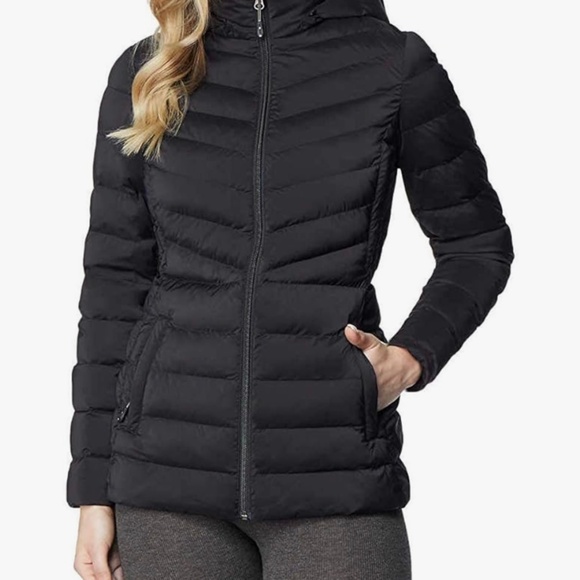 32 Degrees Jackets & Blazers - 32 Degrees Women's Black Stretch Puffer Coat
